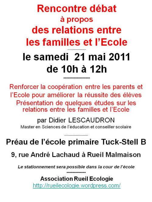 11 05 21 Affiche relations Ecole Familles